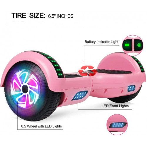 6.5 Inch Self Balancing Hoverboard with LED Light and Bluetooth - Toytexx 6.5 Inch Self Balancing Hoverboard with LED Light and Bluetooth - Toytexx